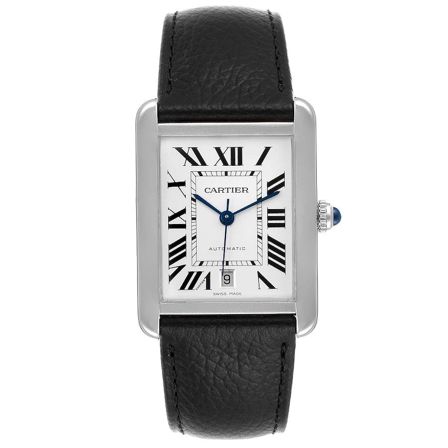 Cartier Tank Solo Stainless Steel Women's Diamond Watch 31mm