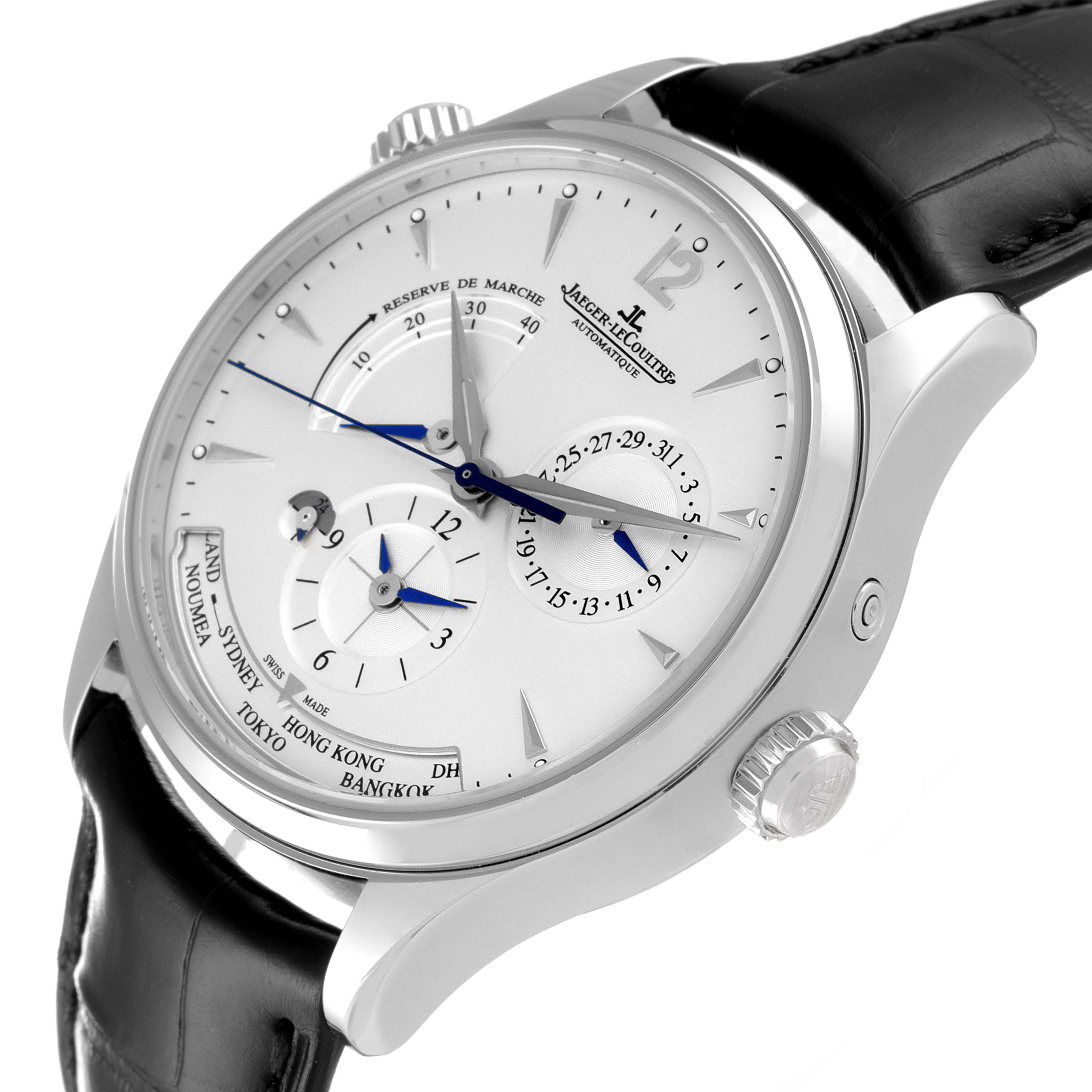 Jaeger Lecoultre Master Geographic Mens Watch 176.8.29.S Q1428421 Box ...