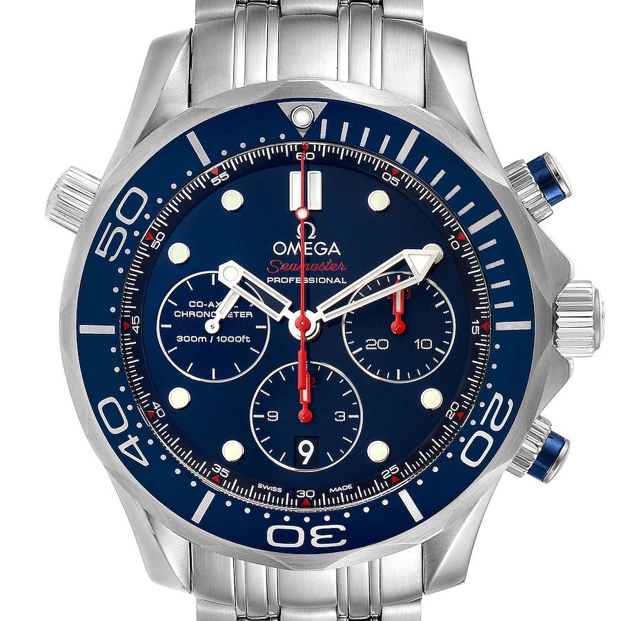 Omega Seamaster Diver 300M 44mm Watch 212.30.44.50.03.001 Box Card SwissWatchExpo