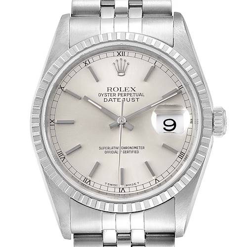 Photo of Rolex Datejust Silver Dial Jubilee Bracelet Steel Mens Watch 16220