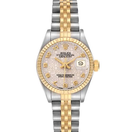 Photo of Rolex Datejust Steel Yellow Gold Anniversary Diamond Ladies Watch 69173