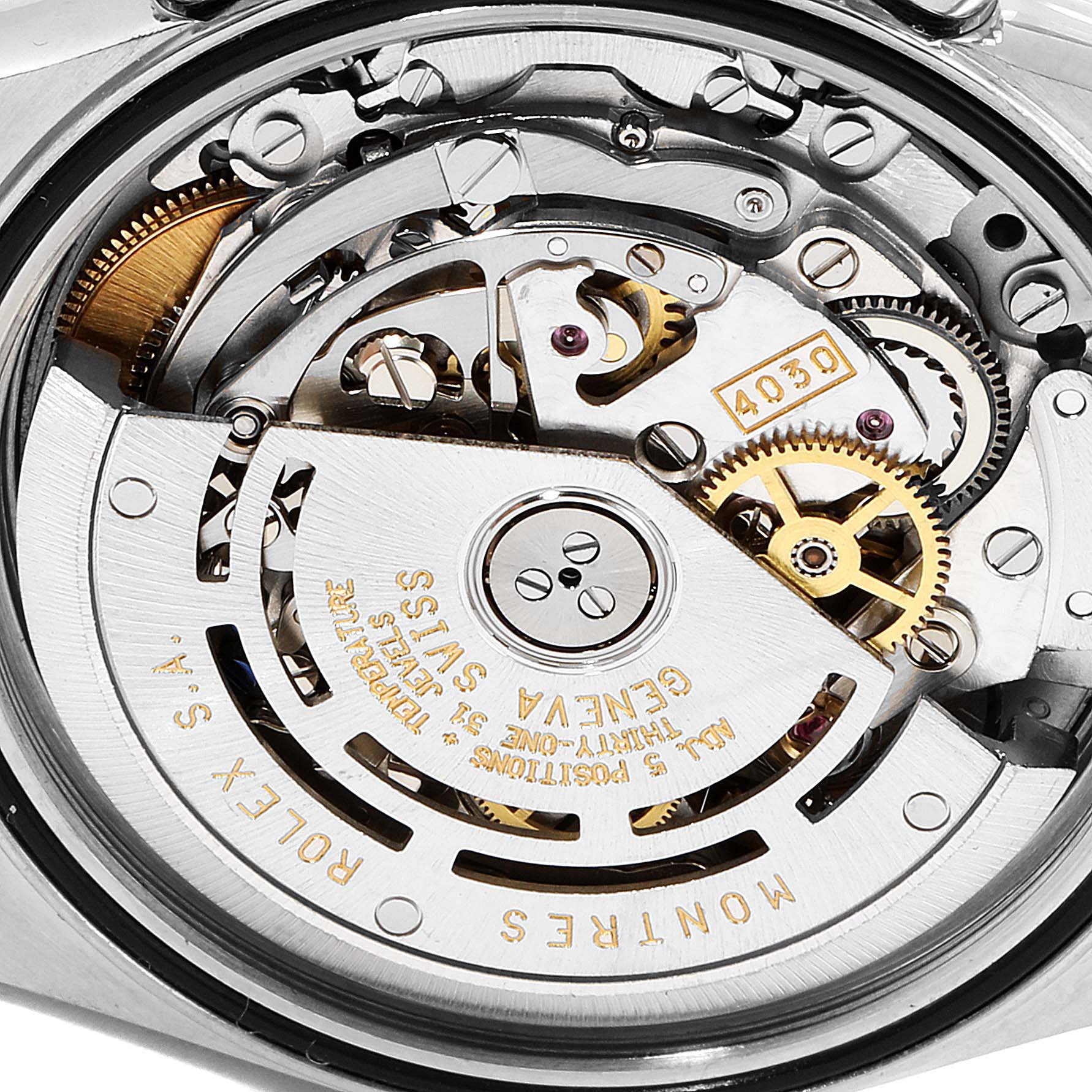 This image shows the inner mechanical movement of a Rolex Daytona 16520 Men's Stainless Steel Black Dial 16520 Men's Stainless Steel Black Dial watch from the back.