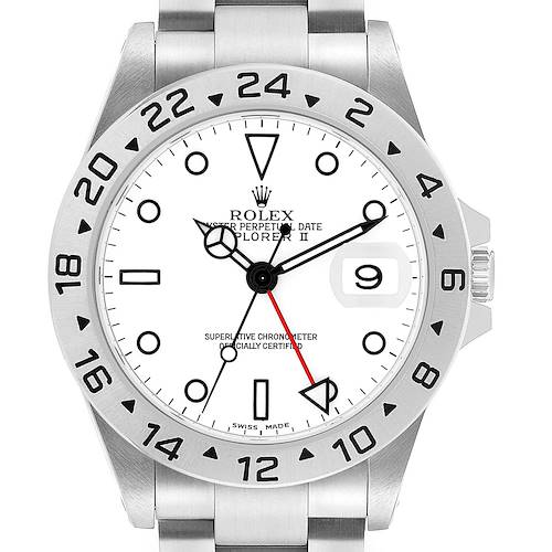 Photo of NOT FOR SALE - Rolex Explorer II Steel Polar White Dial Mens Watch 16570 - PARTIAL PAYMENT