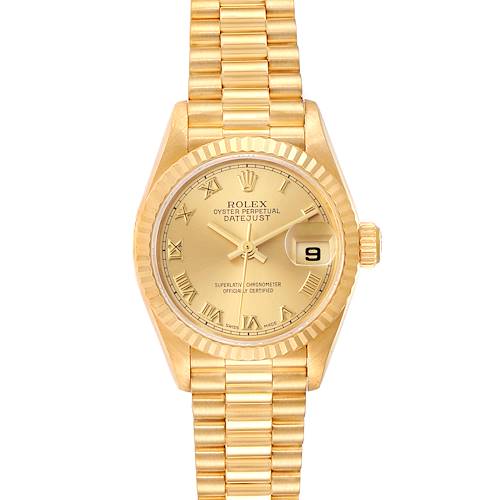 Photo of Rolex President Datejust 26mm Yellow Gold Ladies Watch 79178 Box Papers
