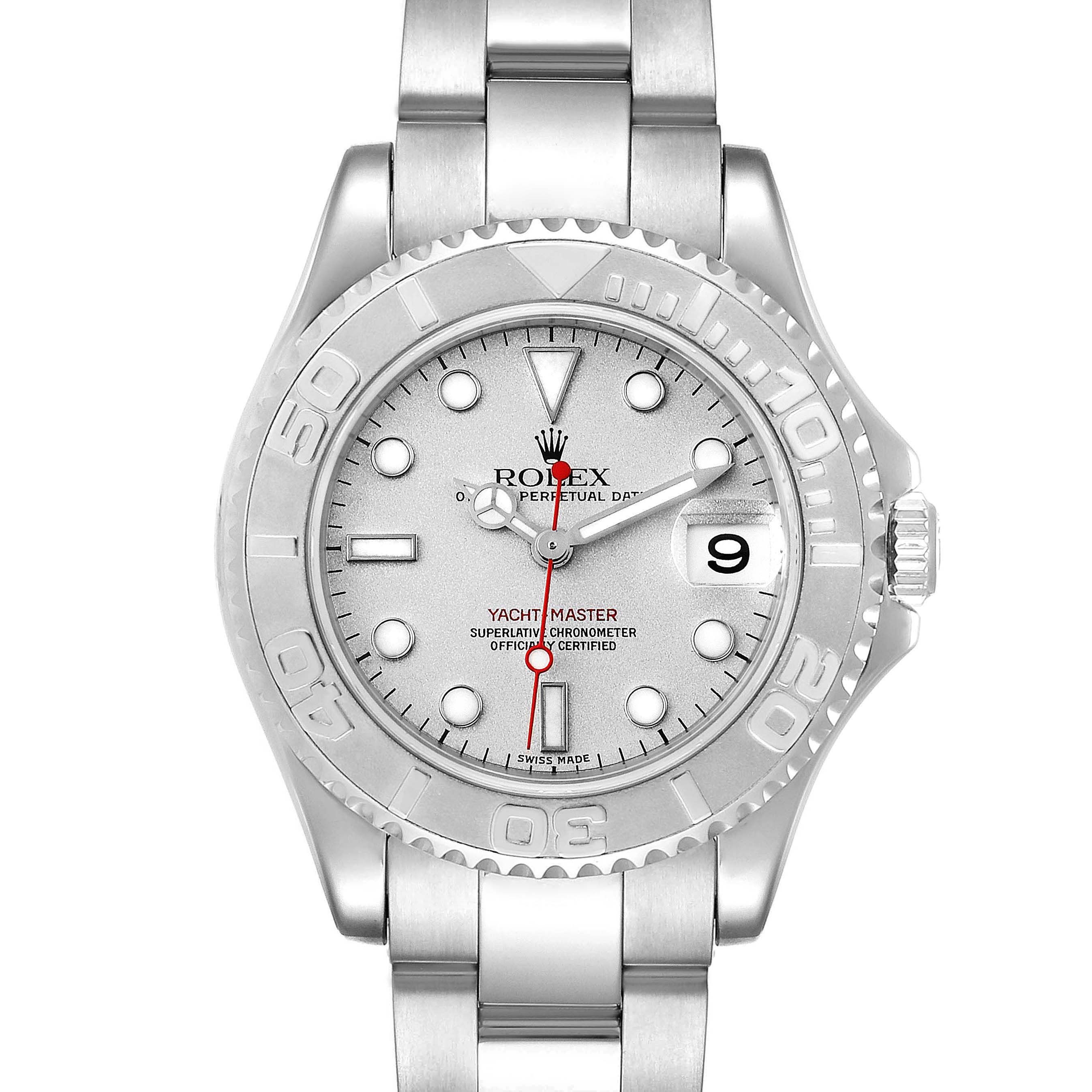 Rolex Yacht-Master 168622 40MM Platinum Dial replica watch