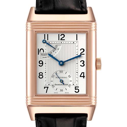 Photo of Jaeger LeCoultre Reverso Rose Gold Mens Watch 270.2.13 Q2702420 Box Papers