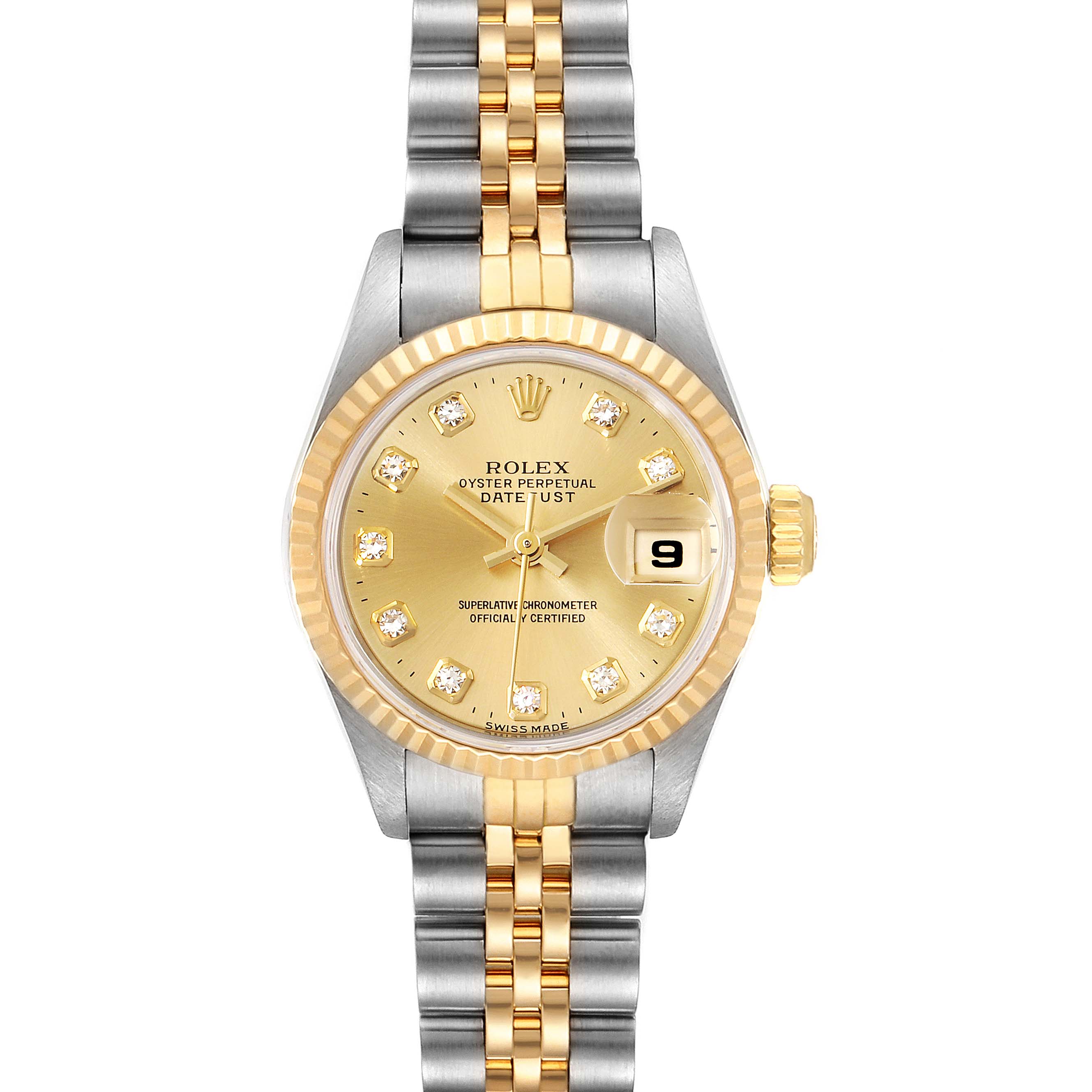 Rolex Datejust 69173 26mm 18K Yellow Gold Stainless Steel Jubilee