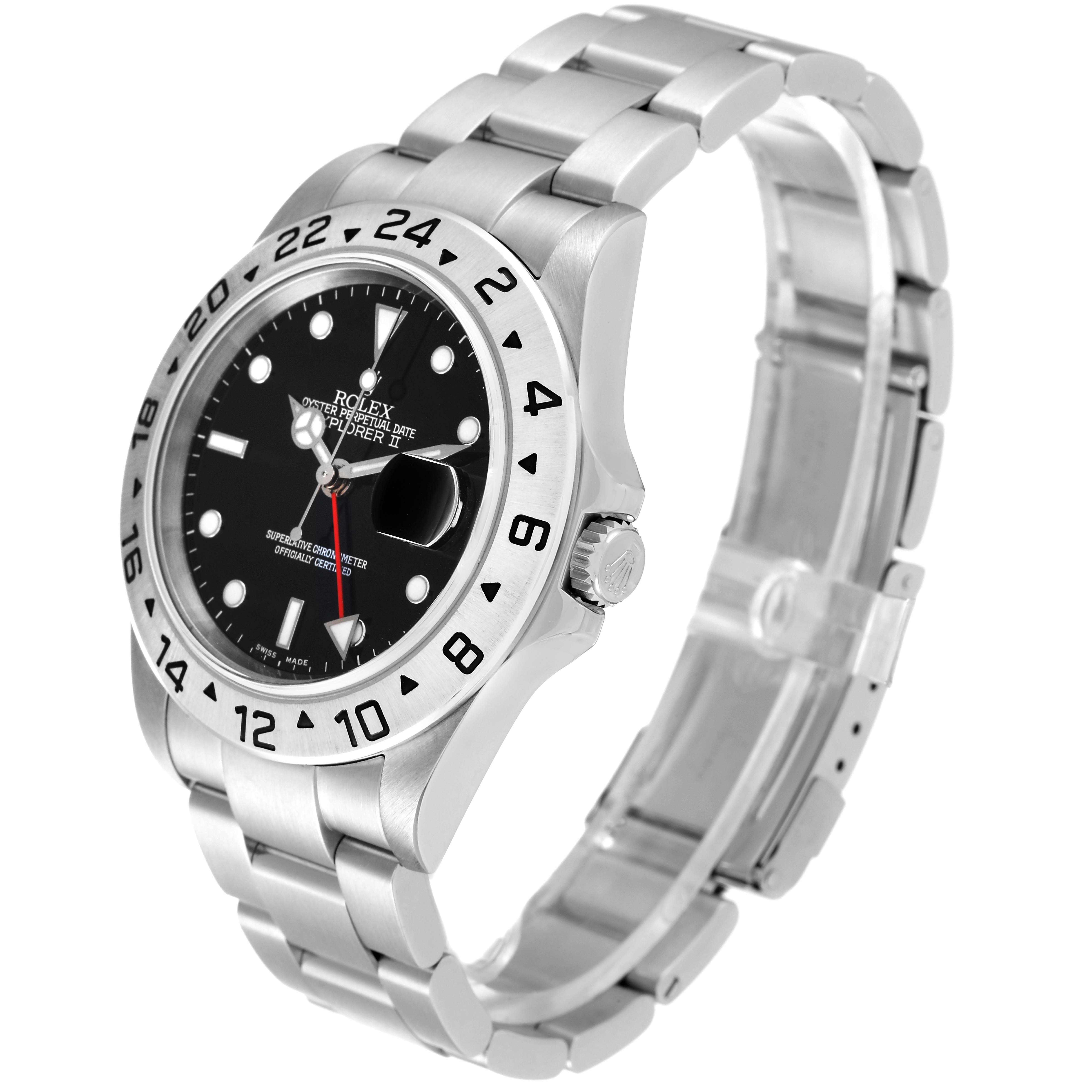 The image shows the front and side angles of the Rolex Explorer 16570T Men
s Stainless Steel Black Dial 16570T Men
s Stainless Steel Black Dial watch, highlighting the dial, bezel, and bracelet.