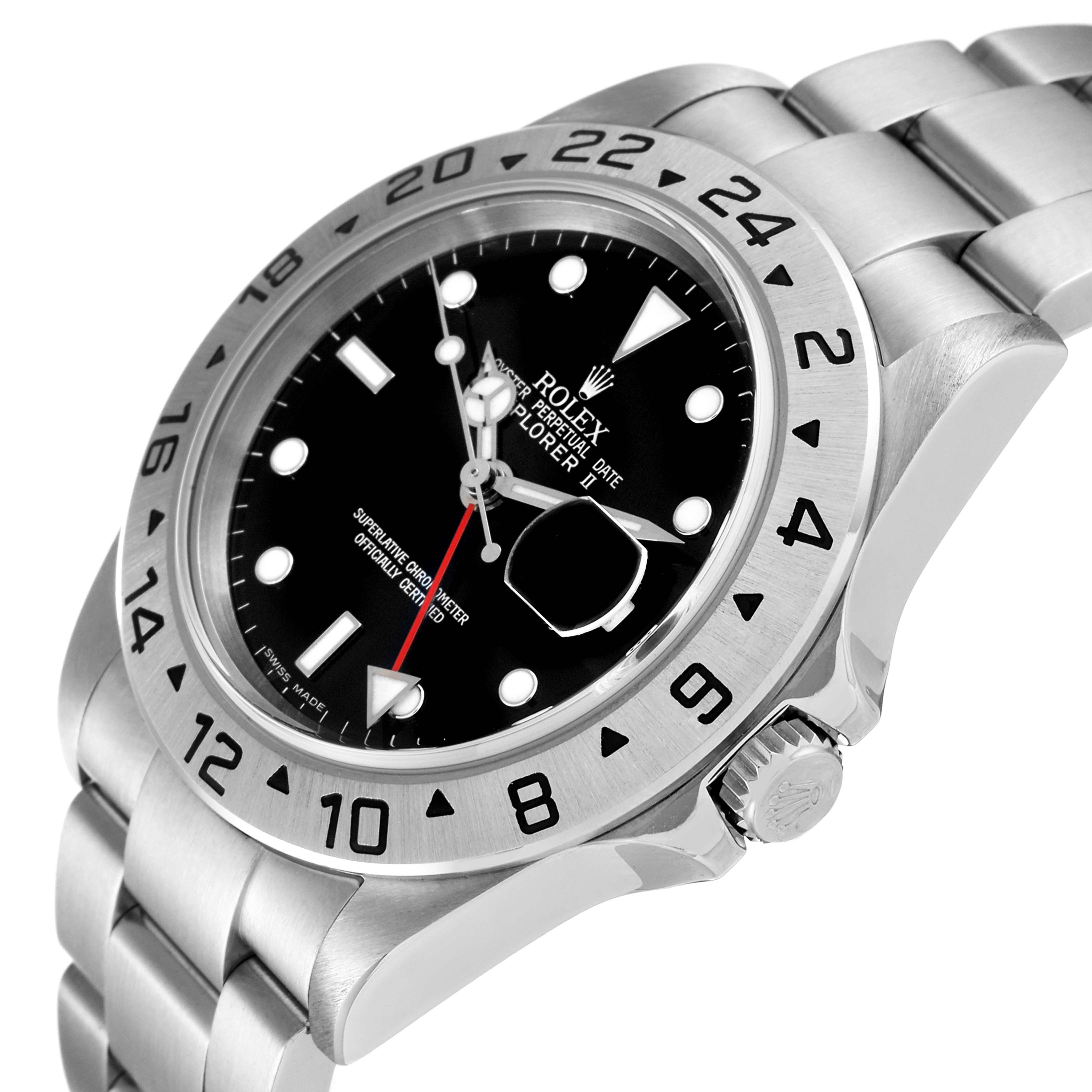 The image shows a Rolex Explorer 16570T Men
s Stainless Steel Black Dial 16570T Men
s Stainless Steel Black Dial watch angled from the right, highlighting the bezel, dial, crown, and part of the bracelet.