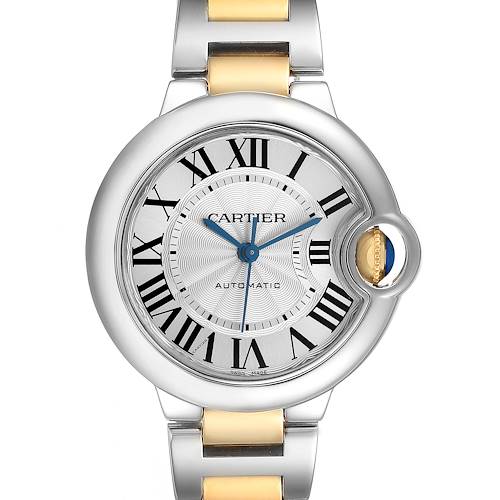 Photo of Cartier Ballon Bleu 33 Steel Yellow Gold Ladies Watch W2BB0002 Papers