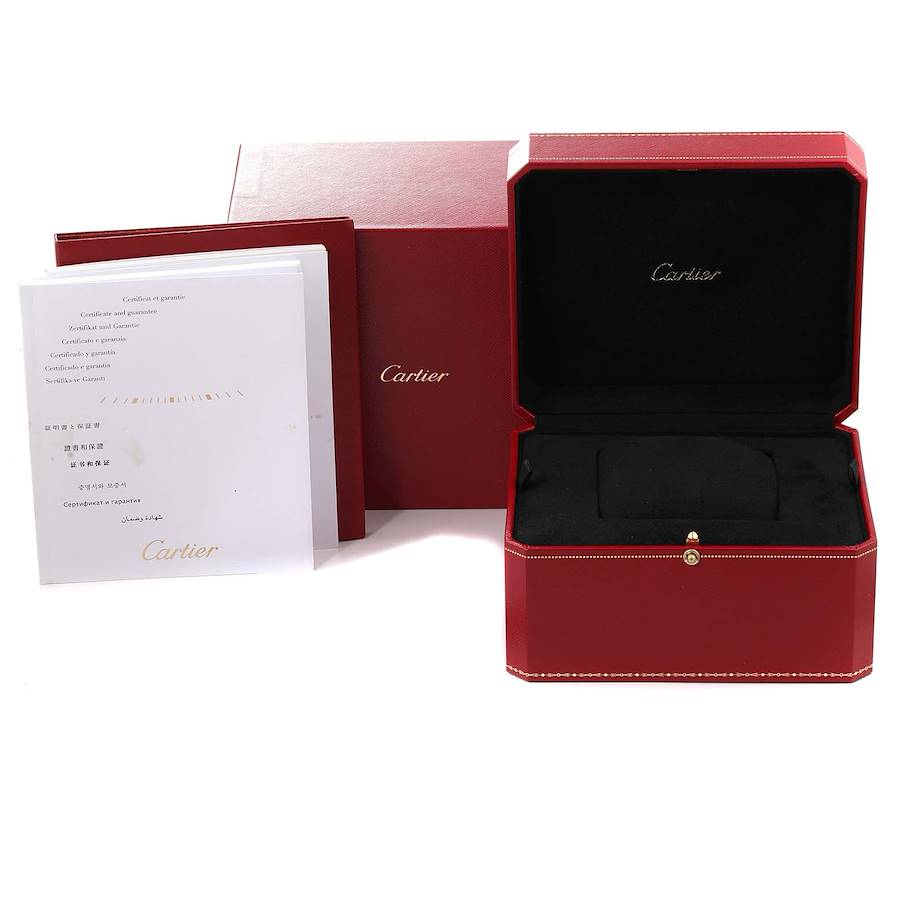 Cartier Ballon Bleu 42mm 18k Rose Gold Mens Auto Watch Box/Papers