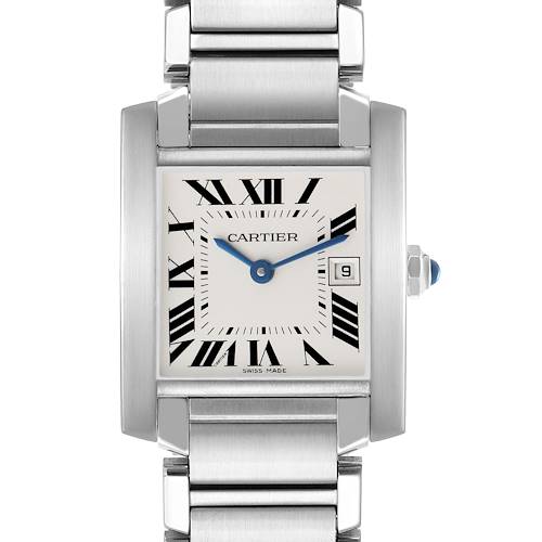 Photo of Cartier Tank Francaise Midsize Steel Silver Dial Ladies Watch W51011Q3