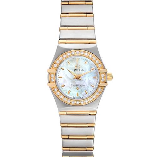 Photo of Omega Constellation Steel Yellow Gold MOP Diamond Ladies Watch 1267.70.00