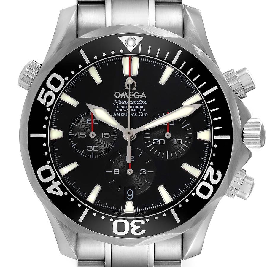 Omega Seamaster 300M Chronograph Americas Cup Mens Watch 2594.50.00 SwissWatchExpo