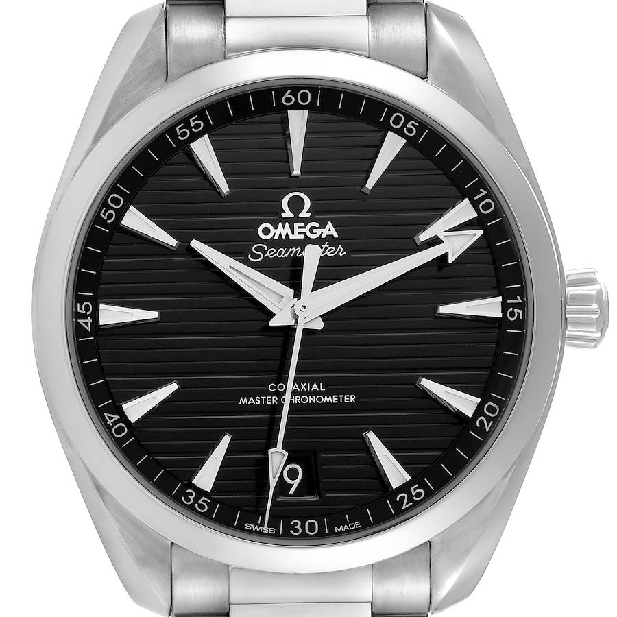 Omega Seamaster Aqua Terra Black Dial Mens Steel Watch 220.10.41.21.01.001 Box Card SwissWatchExpo