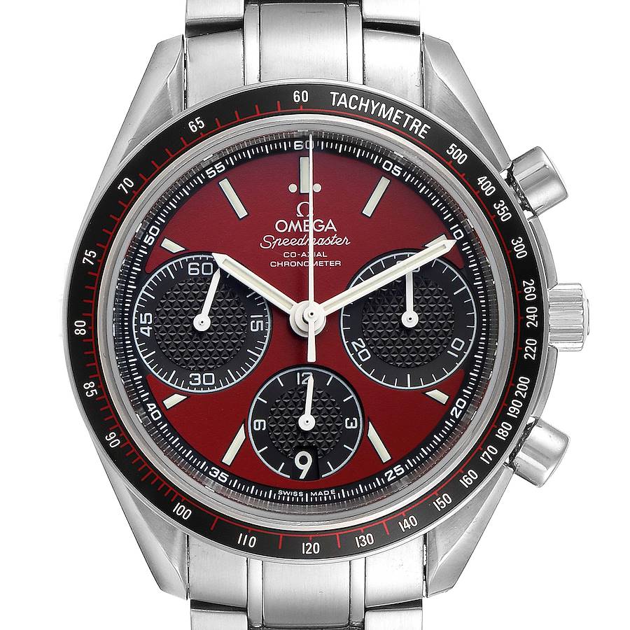 Omega Speedmaster Racing Red Chronograph Mens Watch 326.30.40.50.11.001 SwissWatchExpo