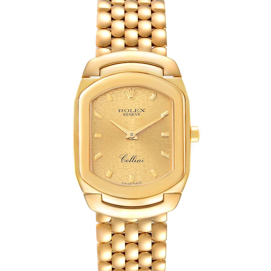 Rolex Cellini Cellissima Yellow Gold Champagne Dial Ladies Watch 6631 SwissWatchExpo