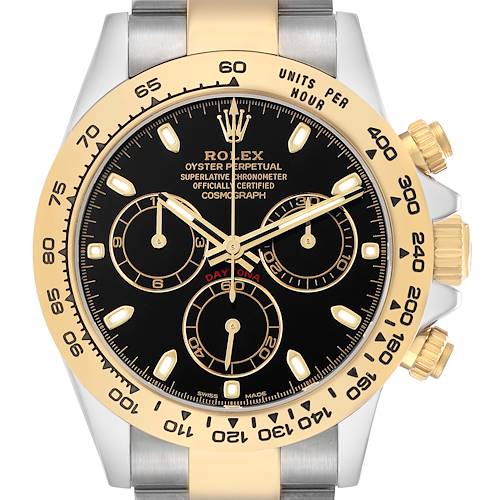 Photo of Rolex Daytona Steel Yellow Gold Black Dial Mens Watch 116503 Card