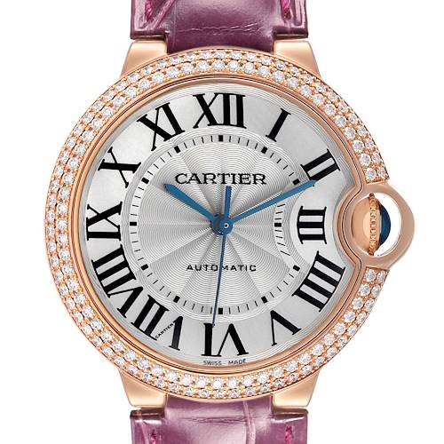 Photo of Cartier Ballon Bleu Automatic Rose Gold Diamond Ladies Watch WE900551