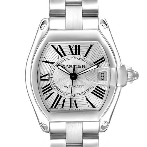 Photo of Cartier Roadster Large Steel Silver Dial Mens Watch W62025V3