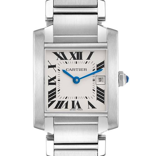 Photo of Cartier Tank Francaise Midsize Steel Silver Dial Ladies Watch W51011Q3