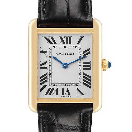 Photo of Cartier Tank Solo Large Yellow Gold Mens Watch W5200004