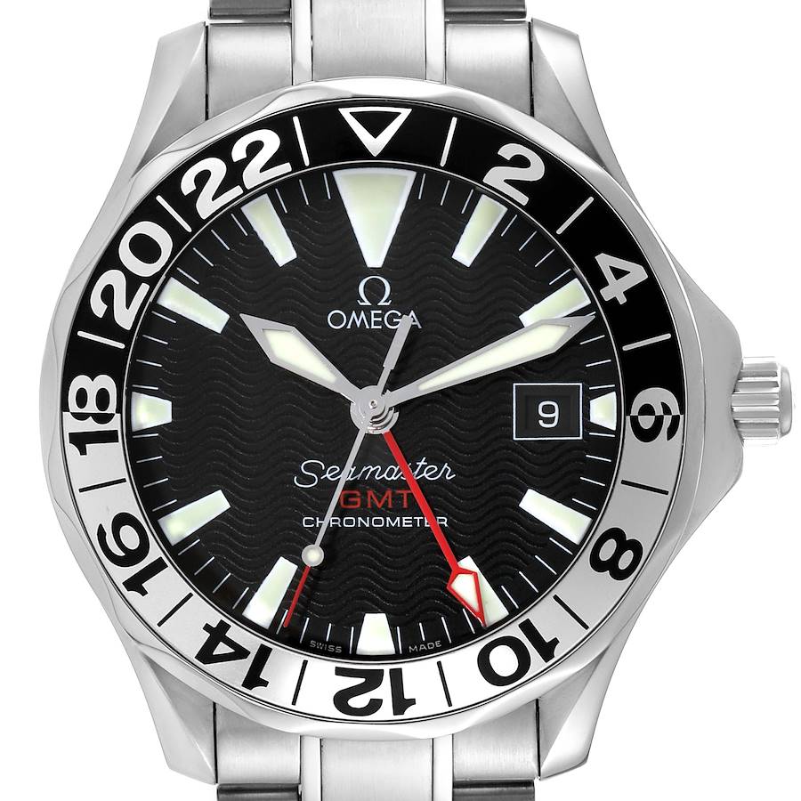 Omega Seamaster GMT 50th Anniversary Steel Mens Watch 2234.50.00 Box Card SwissWatchExpo