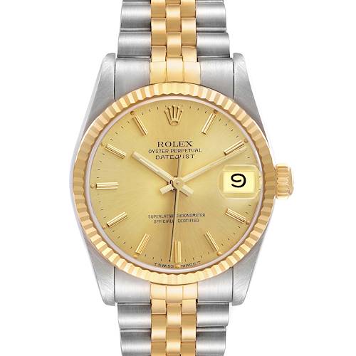 Photo of Rolex Datejust Midsize 31 Steel Yellow Gold Ladies Watch 68273