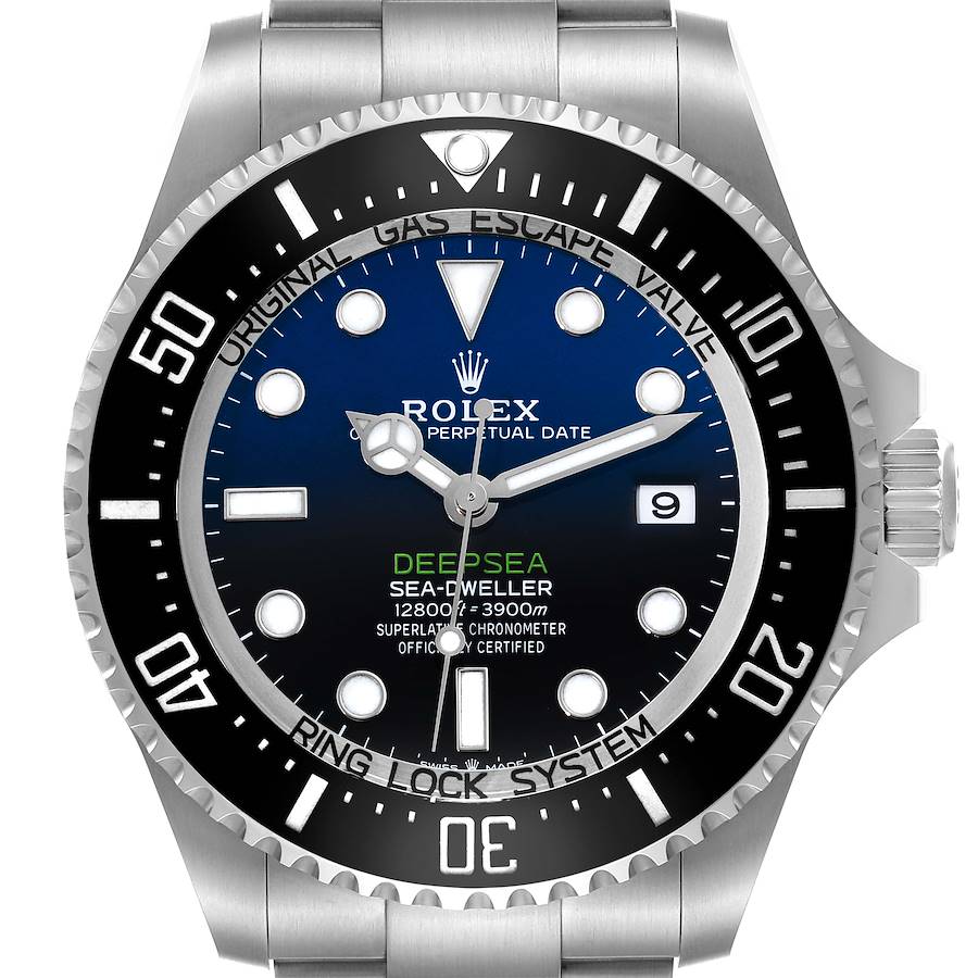 Rolex Seadweller Deepsea 44 Cameron D-Blue Dial Steel Mens Watch 136660 Box Card SwissWatchExpo