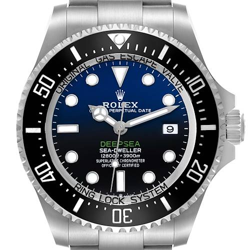 Photo of Rolex Seadweller Deepsea 44 Cameron D-Blue Dial Steel Mens Watch 136660 Box Card
