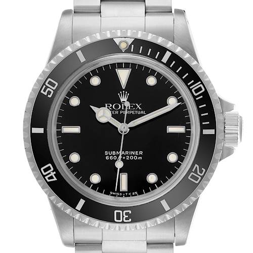 Photo of Rolex Submariner Black Dial Vintage Steel Mens Watch 5513