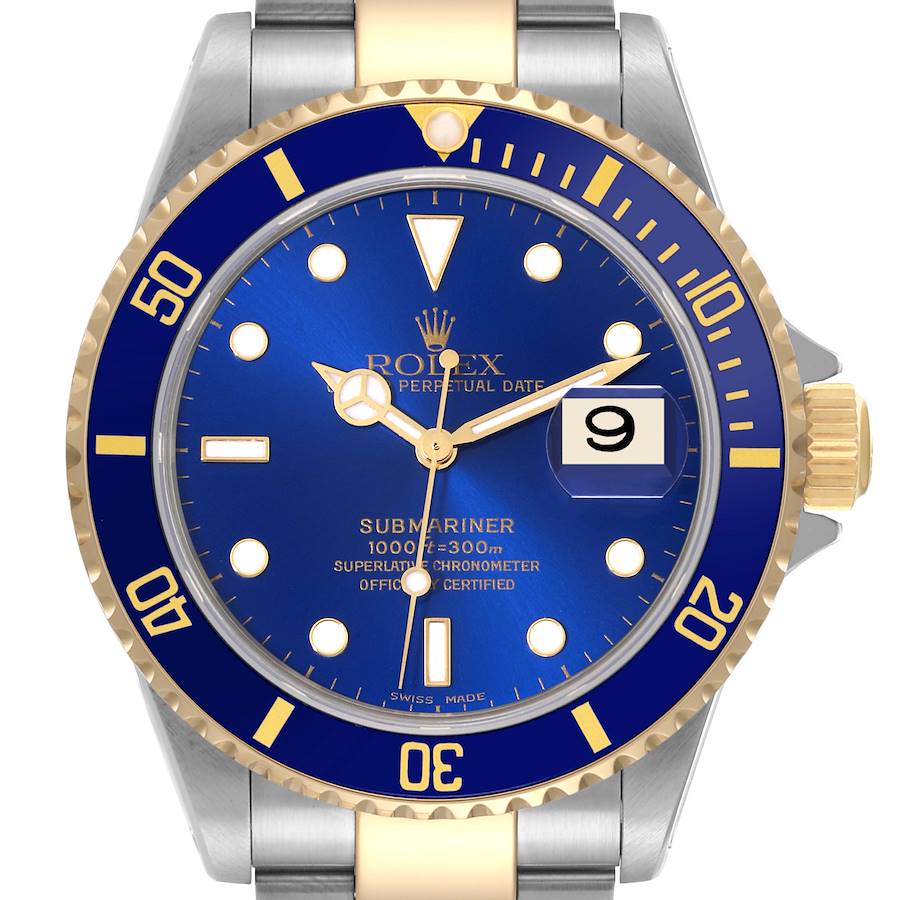 NOT FOR SALE Rolex Submariner Blue Dial Steel Yellow Gold Mens Watch 16613 Box Papers PARTIAL PAYMENT SwissWatchExpo
