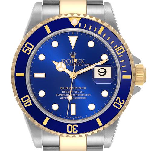 Photo of NOT FOR SALE Rolex Submariner Blue Dial Steel Yellow Gold Mens Watch 16613 Box Papers PARTIAL PAYMENT