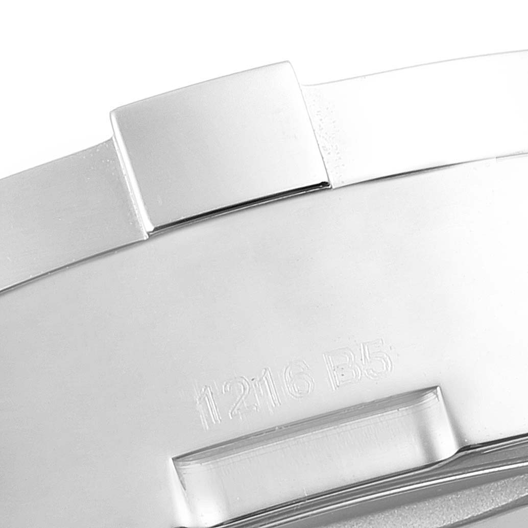 This image shows a close-up view of the clasp and part of the metal bracelet for the Breitling Colt A13388 Men's Stainless Steel Black Dial A13388 Men's Stainless Steel Black Dial watch.