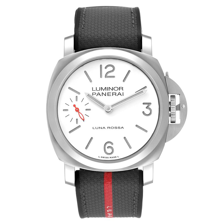 Panerai Luminor Luna Rossa 44mm White Dial Mens Watch PAM01342