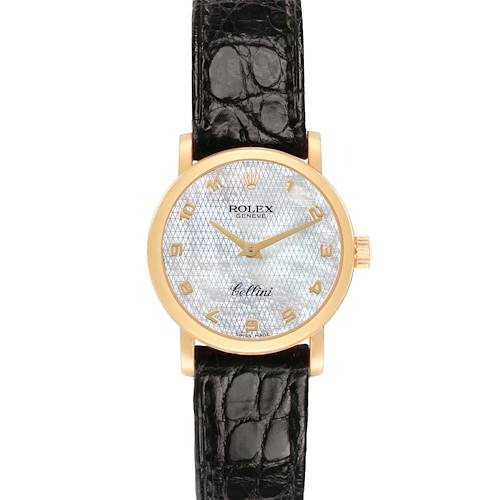 Photo of Rolex Cellini Classic Yellow Gold Mother Of Pearl Dial Ladies Watch 6110