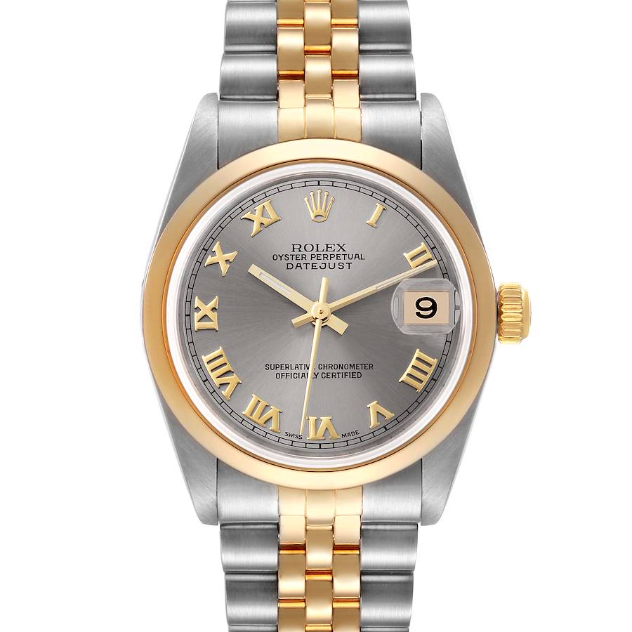 Rolex Datejust 31 Midsize Steel Yellow Gold Slate Dial Ladies Watch 78243 SwissWatchExpo