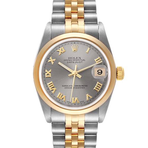 Photo of Rolex Datejust 31 Midsize Steel Yellow Gold Slate Dial Ladies Watch 78243