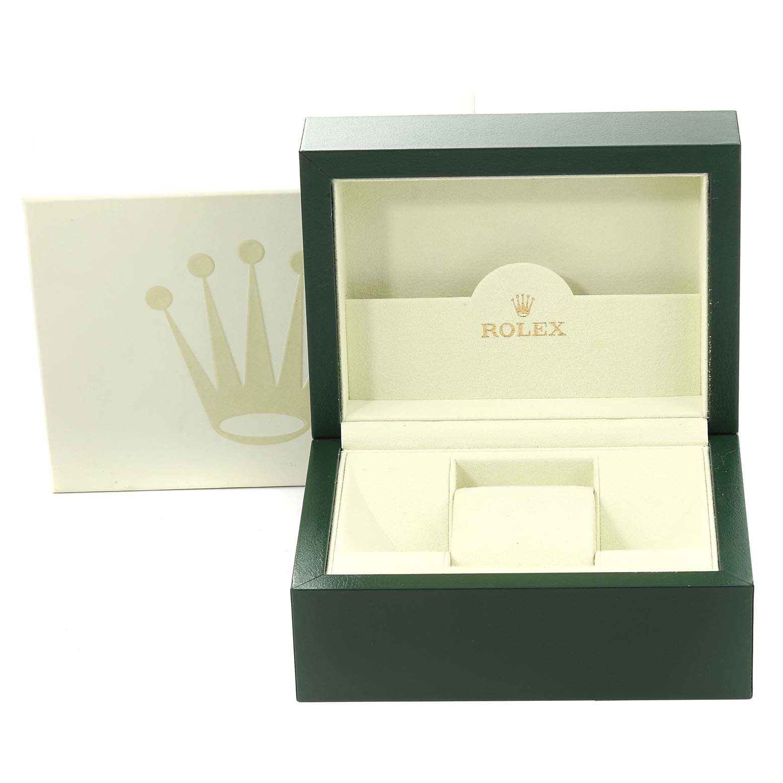 The image shows the open presentation box with interior padding for the Rolex Datejust 179171 Women's Steel and Gold (two tone) Pink Dial 179171 Women's Steel and Gold (two tone) Pink Dial watch, featuring the brand logo.