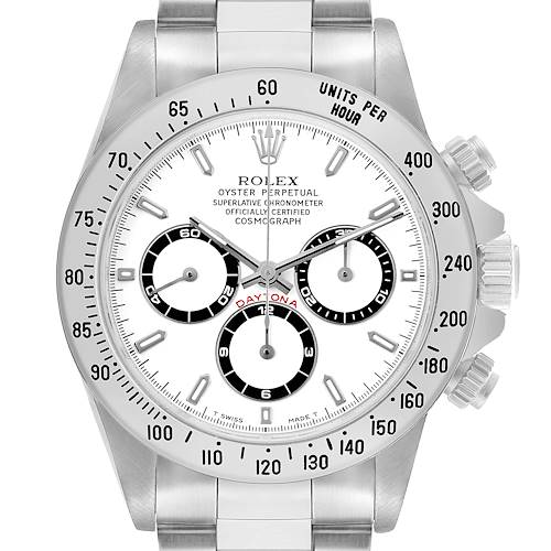 Photo of Rolex Daytona Steel White Dial Mens Watch 16520 Box Papers