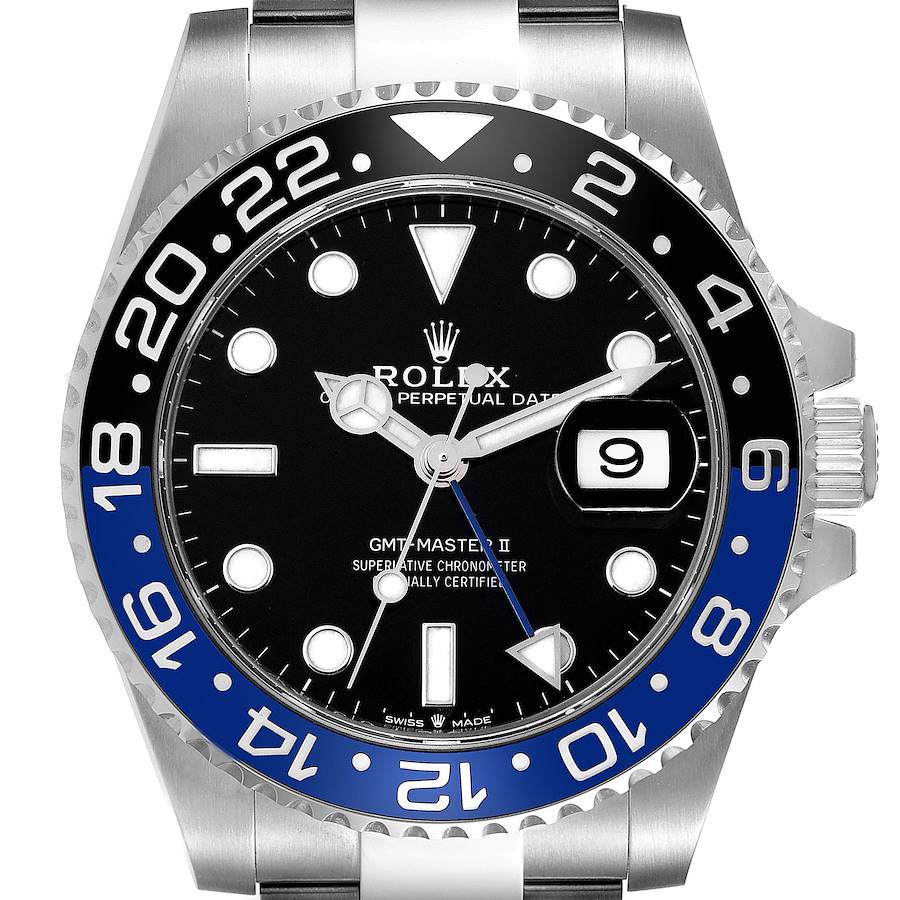 Rolex GMT Master II Black Blue Batman Bezel Steel Mens Watch 126710 Box Card SwissWatchExpo