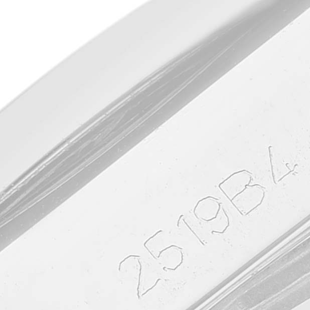 The image shows a close-up of the serial number engraved on the side of the Breitling W72348 Women's Stainless Steel Mother of Pearl Dial W72348 Women's Stainless Steel Mother of Pearl Dial Galactic 29mm Mother Of Pearl Diamond Dial Steel Ladies Watch W72348.