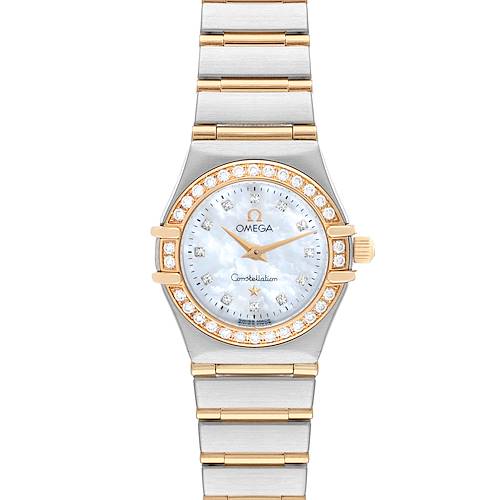 Photo of Omega Constellation 95 Mother Of Pearl Diamond Yellow Gold Steel Ladies Watch 1267.75.00
