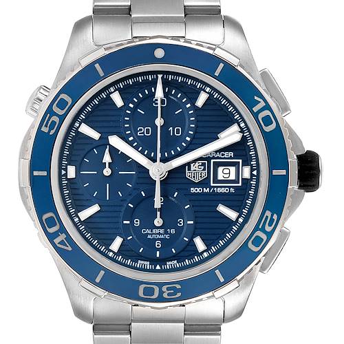 Photo of NOT FOR SALE:  Tag Heuer Aquaracer Blue Dial Steel Mens Watch CAK2112 - PARTIAL PAYMENT