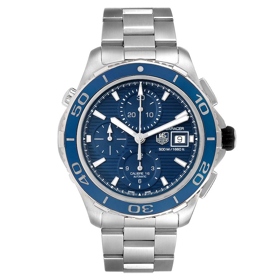 NOT FOR SALE:  Tag Heuer Aquaracer Blue Dial Steel Mens Watch CAK2112 - PARTIAL PAYMENT SwissWatchExpo