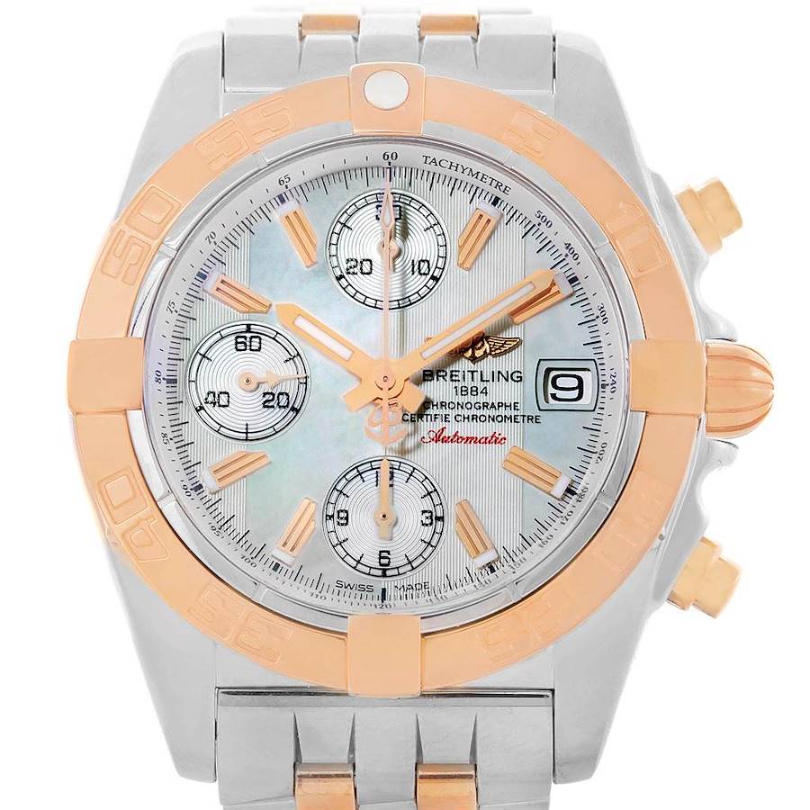 Breitling Chrono Galactic Stainless Steel Rose Gold Watch C13358 ** Partial Payment** SwissWatchExpo