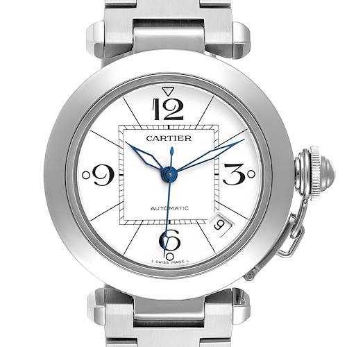 Photo of Cartier Pasha C Midsize White Dial Automatic Steel Ladies Watch W31074M7
