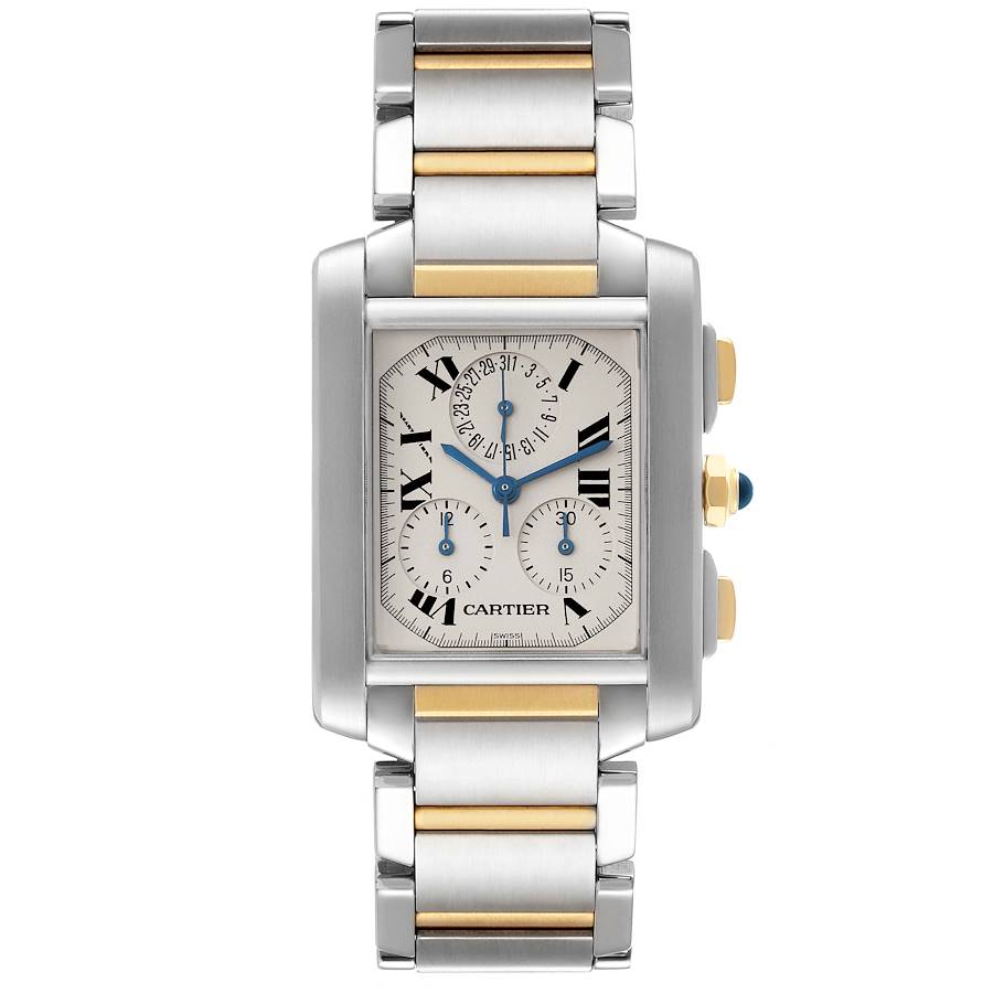 Cartier Tank Francaise Steel Yellow Gold Chronograph Watch W51004Q4 -  PARTIAL PAYMENT NOT FOR SALE