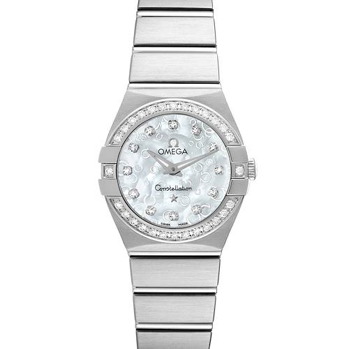 Photo of Omega Constellation Mother Of Pearl Diamond Steel Ladies Watch 123.15.24.60.52.001