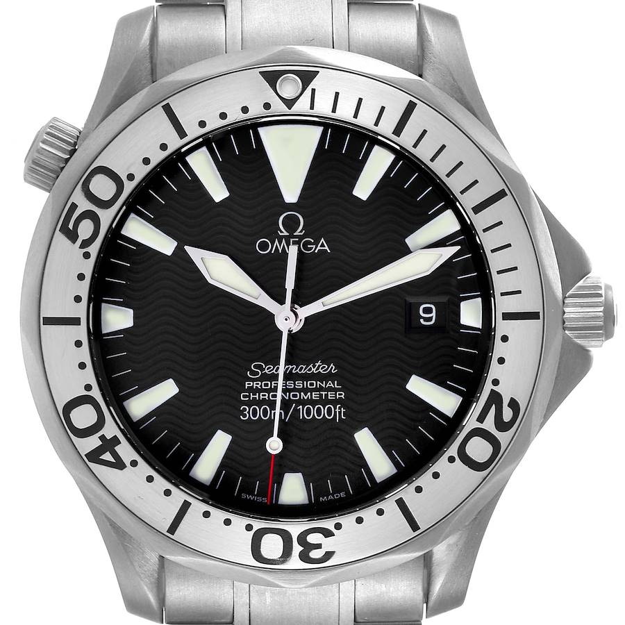 Omega Seamaster 41 Black Dial Titanium Mens Watch 2231.50.00 SwissWatchExpo